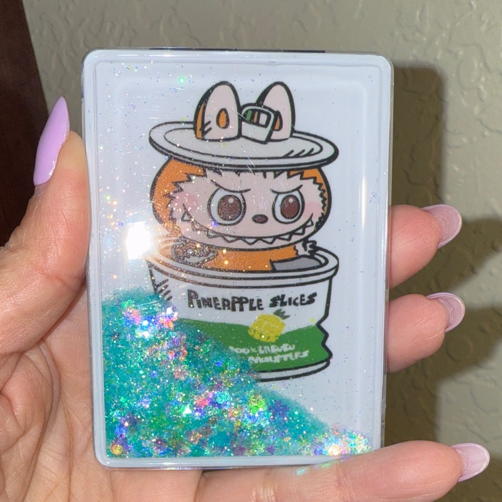 Glitter Mirror with cartoon design